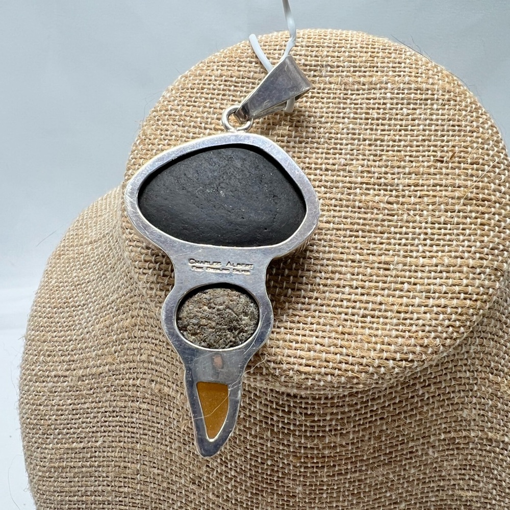 Charles Albert Fine Sterling Slide Pendant - Picture 5 of 7